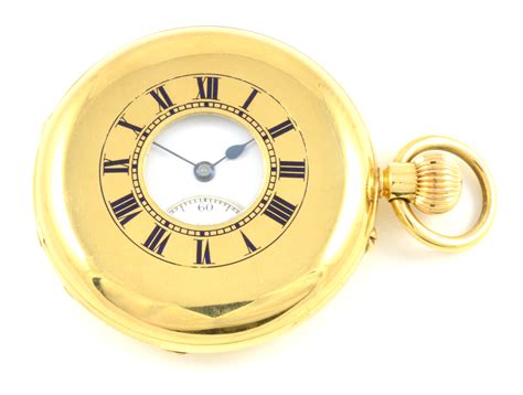 half hunter pocket watch value